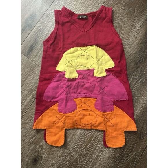 Figwood Toddler Girls 2T Multicolored Hand-Made Tank Dress - Picture 1 of 4
